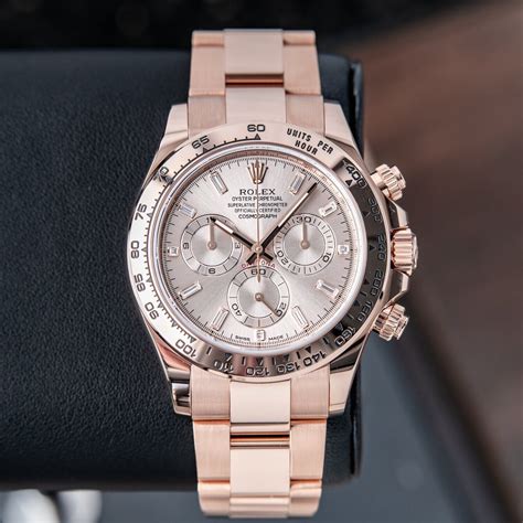 rolex rose gold daytona diamond dial|rolex cosmograph daytona everose gold.